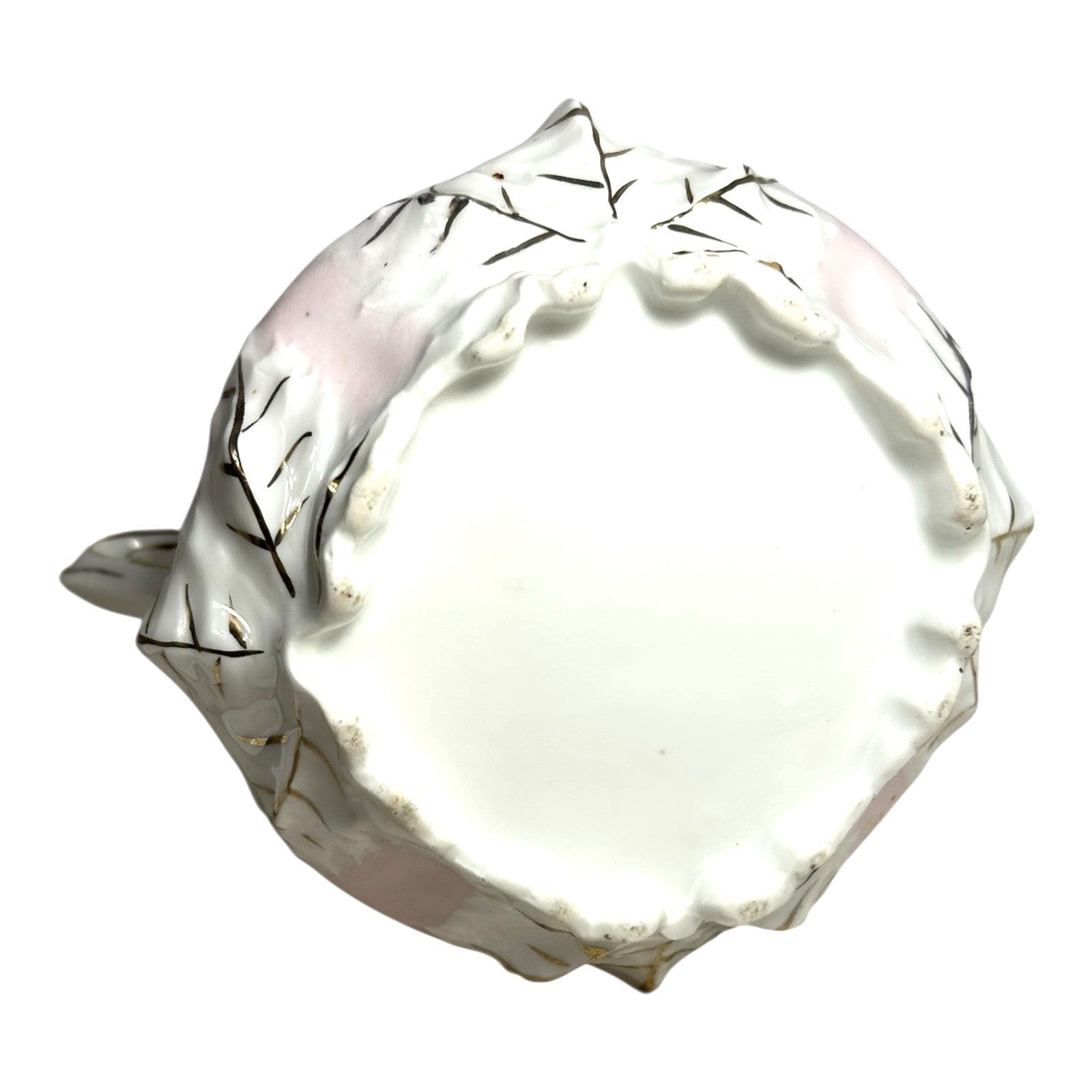 Antique RS Prussia Sugar Bowl in Pansy Pattern