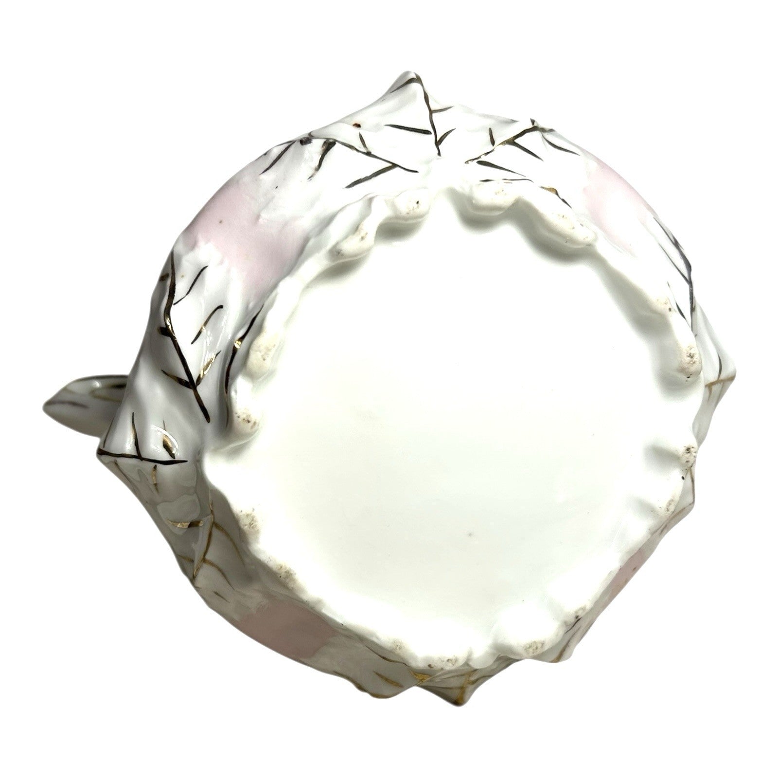 Antique RS Prussia Sugar Bowl in Pansy Pattern