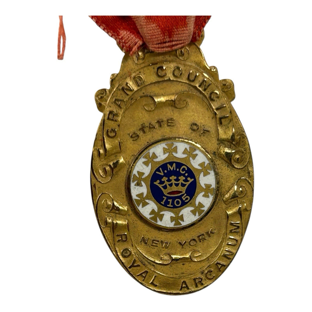 Antique Royal Arcanum Grand Council Medal - Albany NY