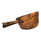 Antique Hand Hammered Copper Handled Pot or Planter - Country Farmhouse Decor