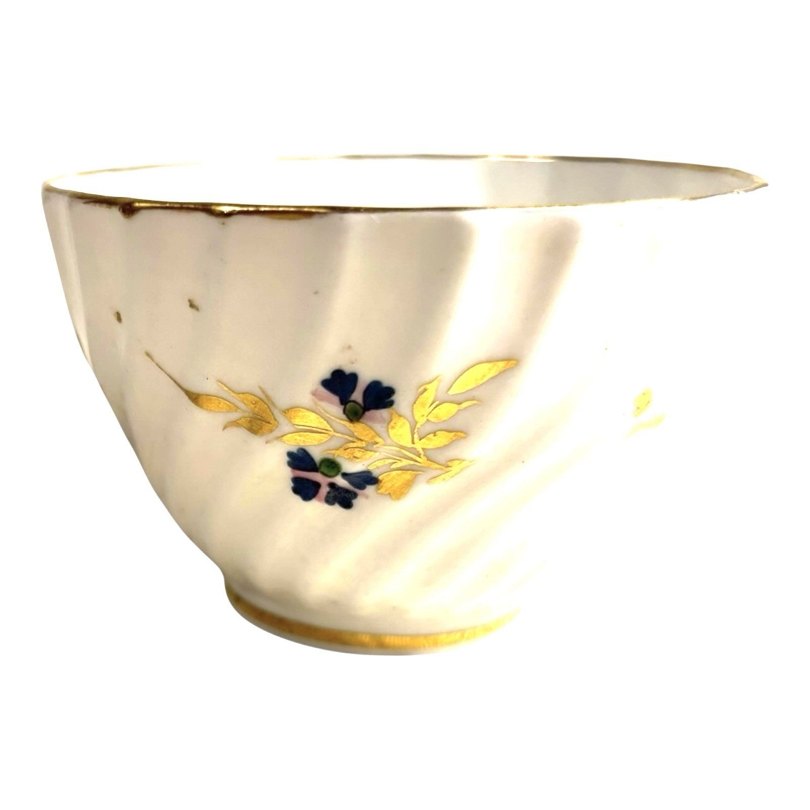 Antique Handleless Caughley China Tea Cup