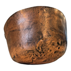 Antique Hand Hammered Copper Handled Pot or Planter - Country Farmhouse Decor