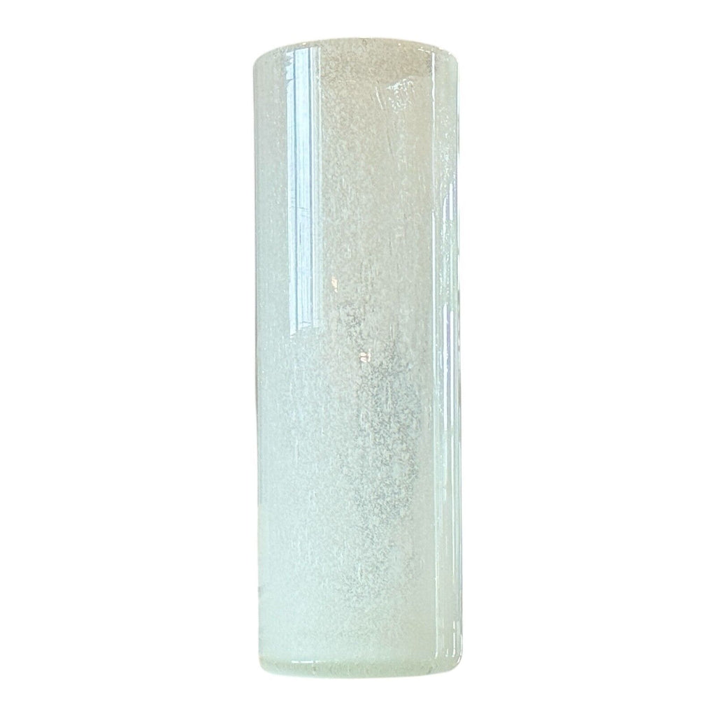 Vintage Toshichi Iwata Calligraphy Pulegoso Bubble Art Glass Vase