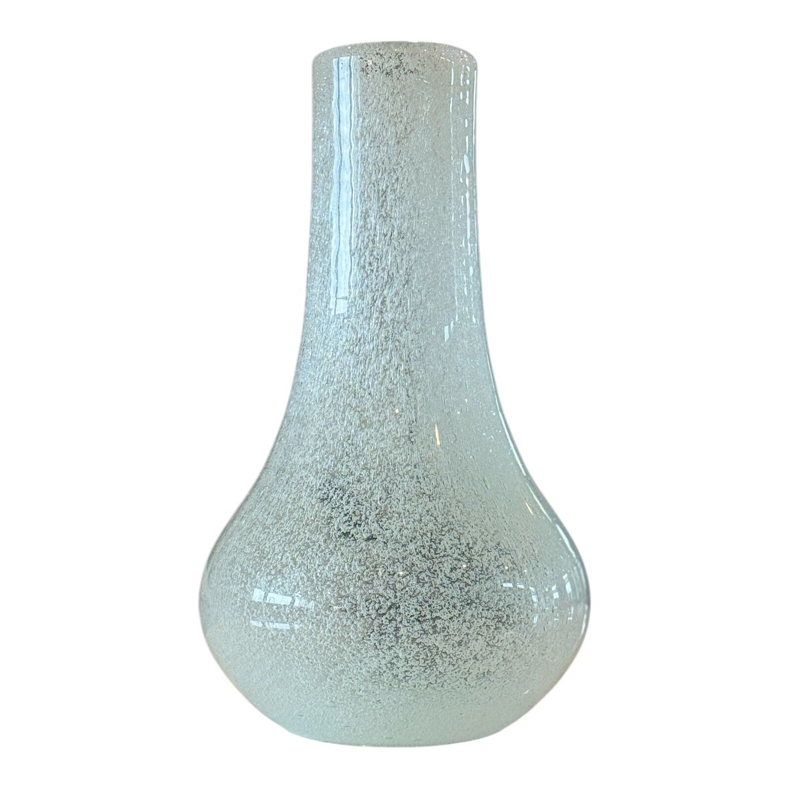 Vintage Handblown Pulegoso Fuyuki Bubble Glass Vase