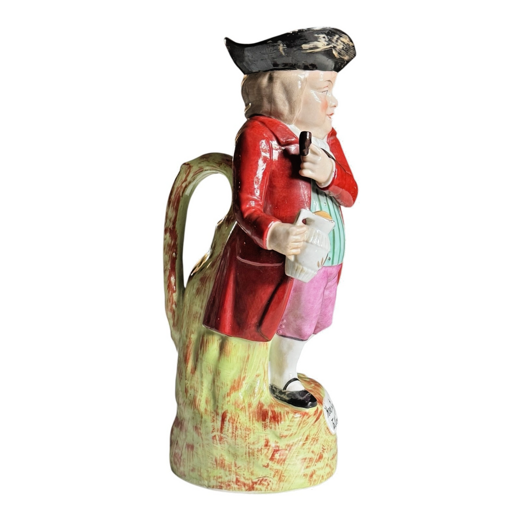 Antique Staffordshire Hearty Good Fellow Toby Jug Character Pitcher