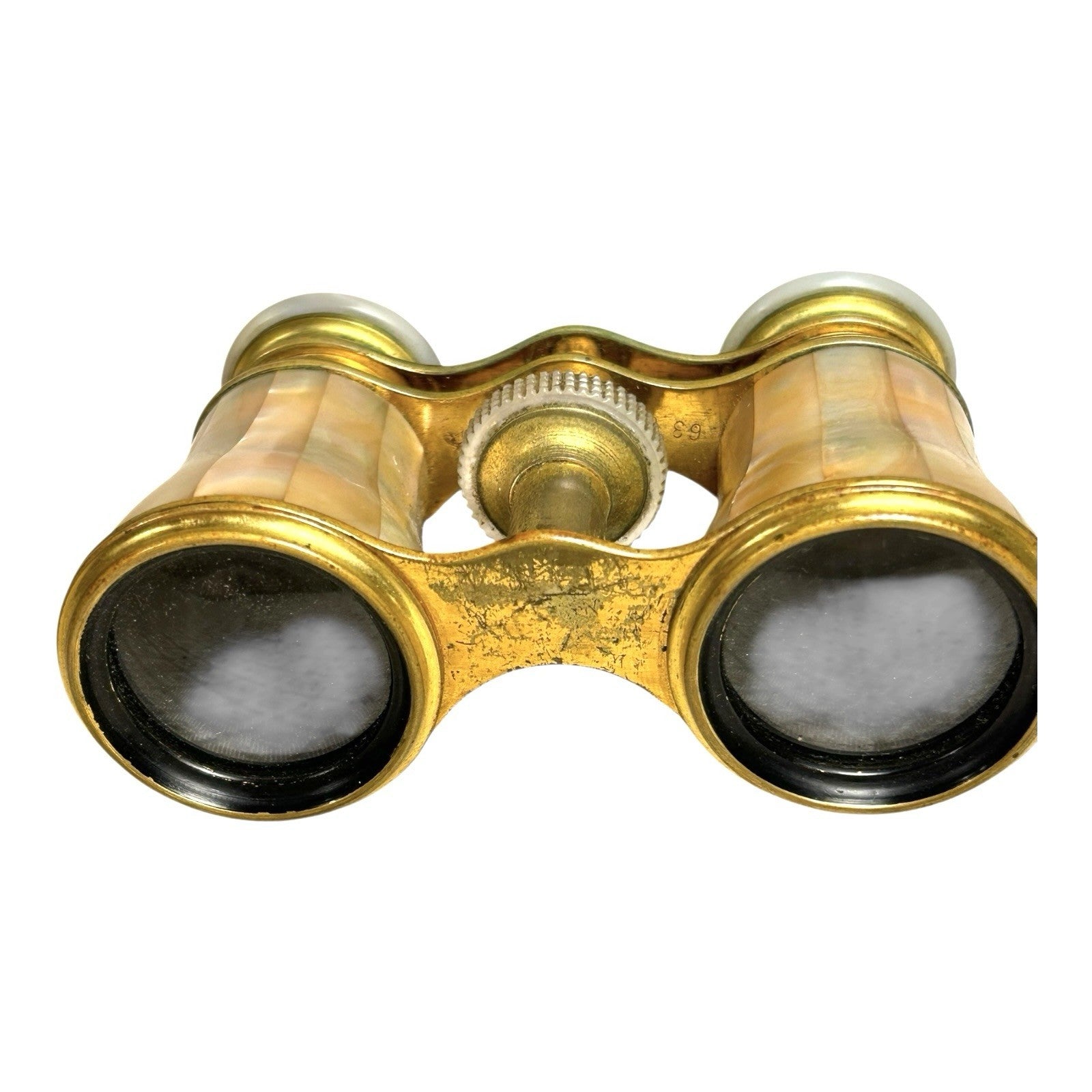 Antique Mother of Pearl Lemaire Paris Opera Glasses with Original Case