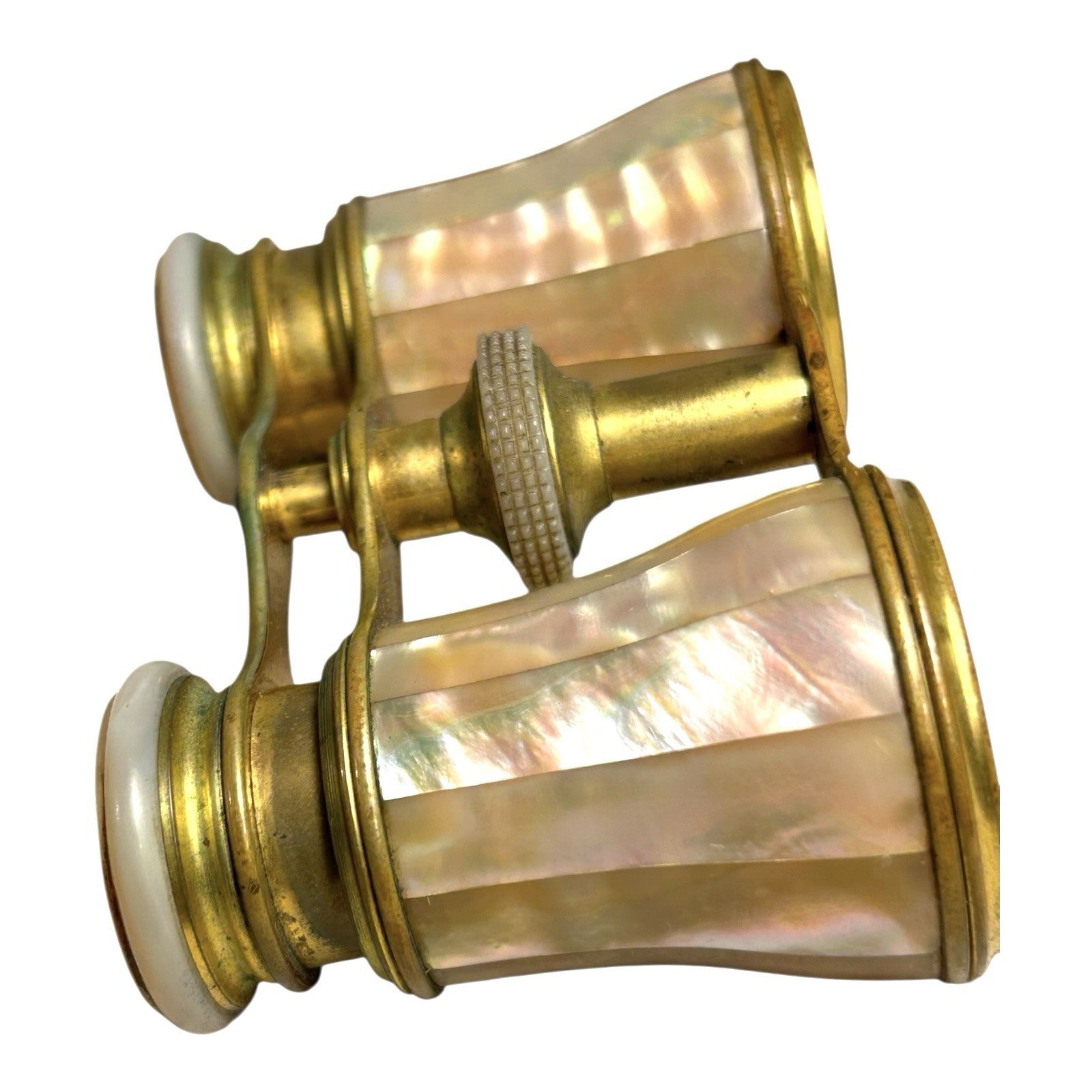 Antique Mother of Pearl Lemaire Paris Opera Glasses with Original Case