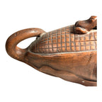 Antique Chinese Yixing Zisha Stoneware Teapot, Applied Frog Finial