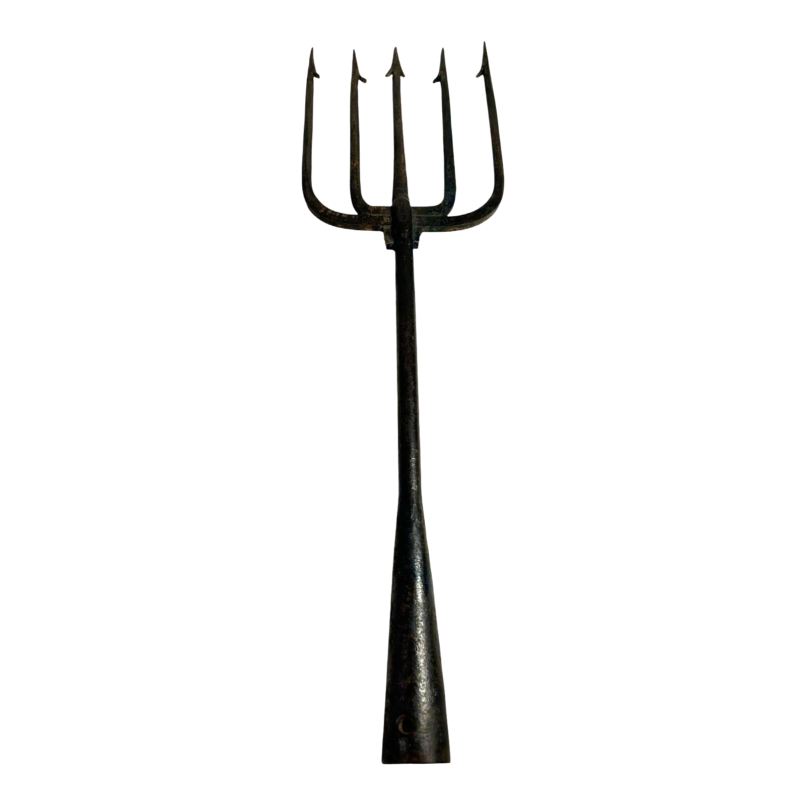 Antique Spear Trap Ice Fishing Spearing Decoy - Hand Forged Wrought Iron