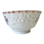 Antique Staffordshire Pearlware Pink Lustre Soft Paste Floral Bowl