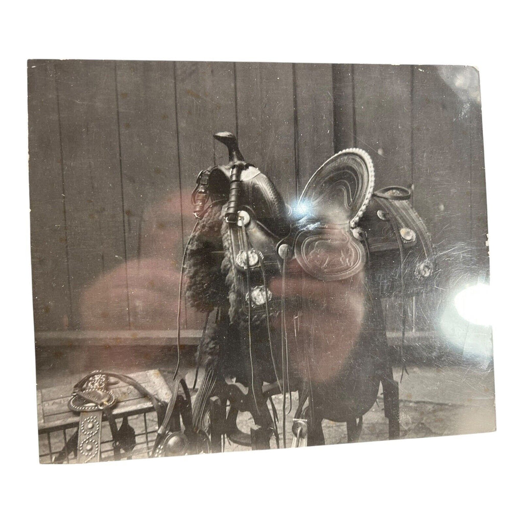 Antique Photograph of Buffalo Bill's Saddle