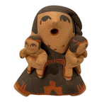 Vintage Native American Jemez Pueblo Pottery Storyteller Figurine (Signed)