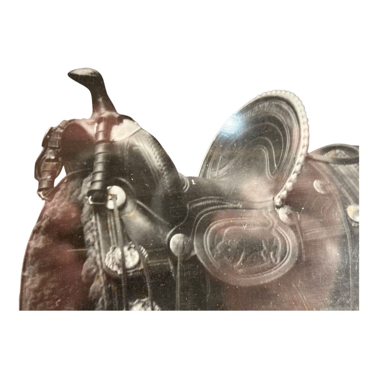 Antique Photograph of Buffalo Bill's Saddle