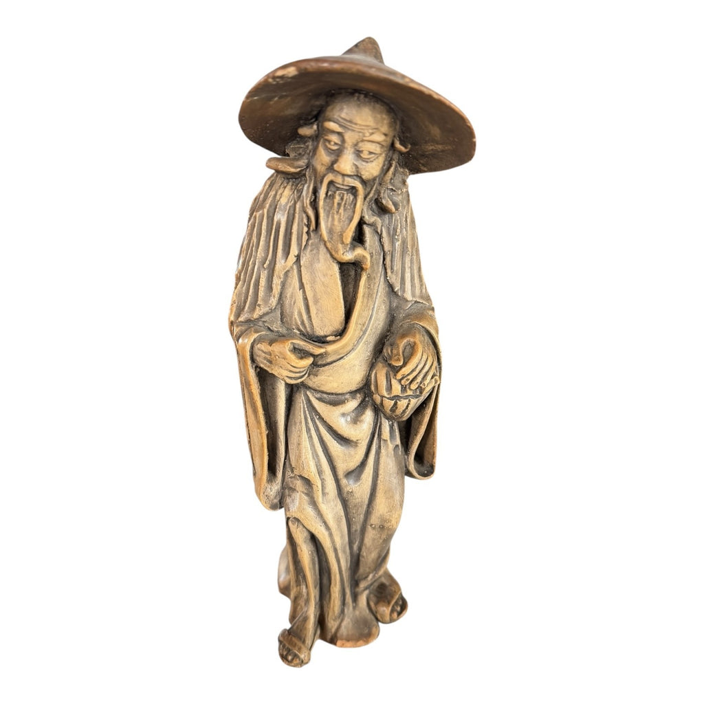 Antique Chinese Export Ceramic Mudman Daoist Immortal Scholar Figure