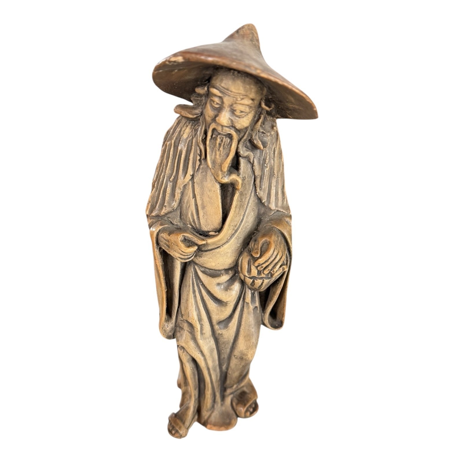 Antique Chinese Export Ceramic Mudman Daoist Immortal Scholar Figure