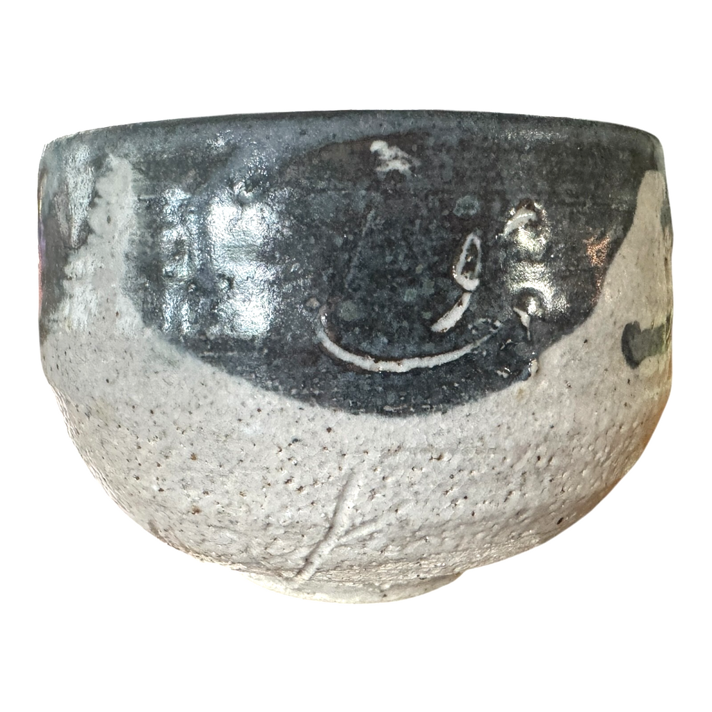 Vintage Japanese Studio Art Pottery Chawan Matcha Tea Bowl - Signed, Makoto Yabe
