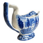 Antique Historical Staffordshire Blue Transferware Gravy Sauce Boat – Hoboken NJ