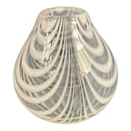 Vintage Handblown Tear Drop Swirl Design Art Glass Vase - Signed, Maija Carlson