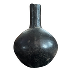 Antique Pre-Columbian Chimu Blackware Stirrup Spout Vessel