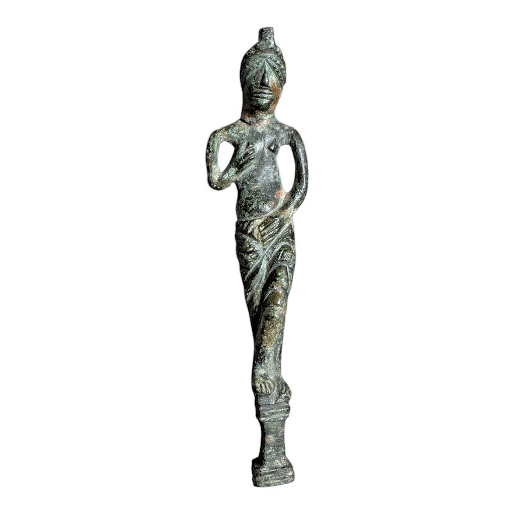 Ancient Collectible Roman Bronze Female Woman Sculpture Figurine Statue Idol