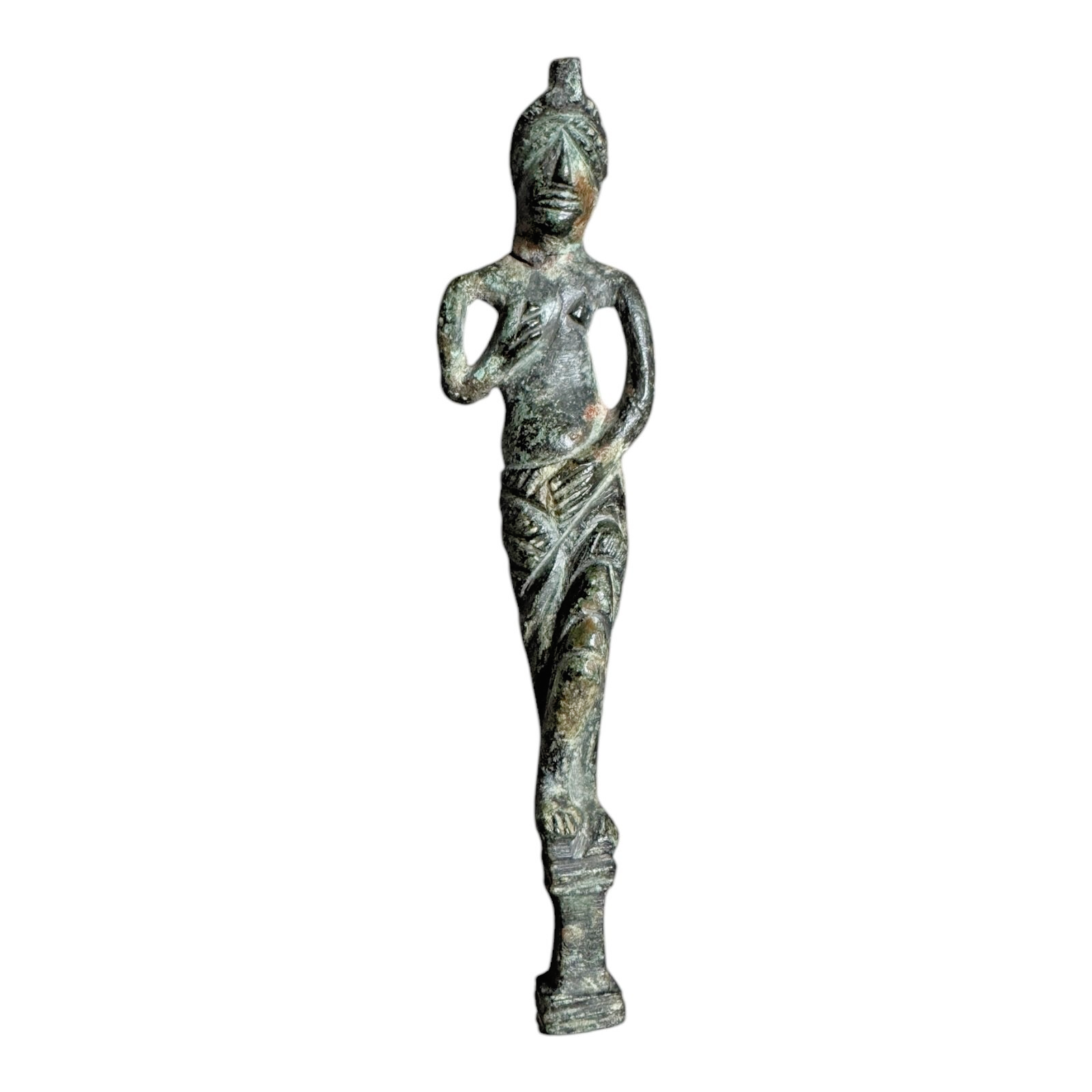 Ancient Collectible Roman Bronze Female Woman Sculpture Figurine Statue Idol