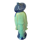 Antique Chinese Export Light Green Glazed Ceramic Pottery Mudman Figurine