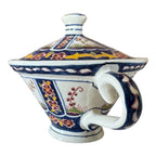 Antique Faience Quimper Pottery Lidded Invalid Feeder