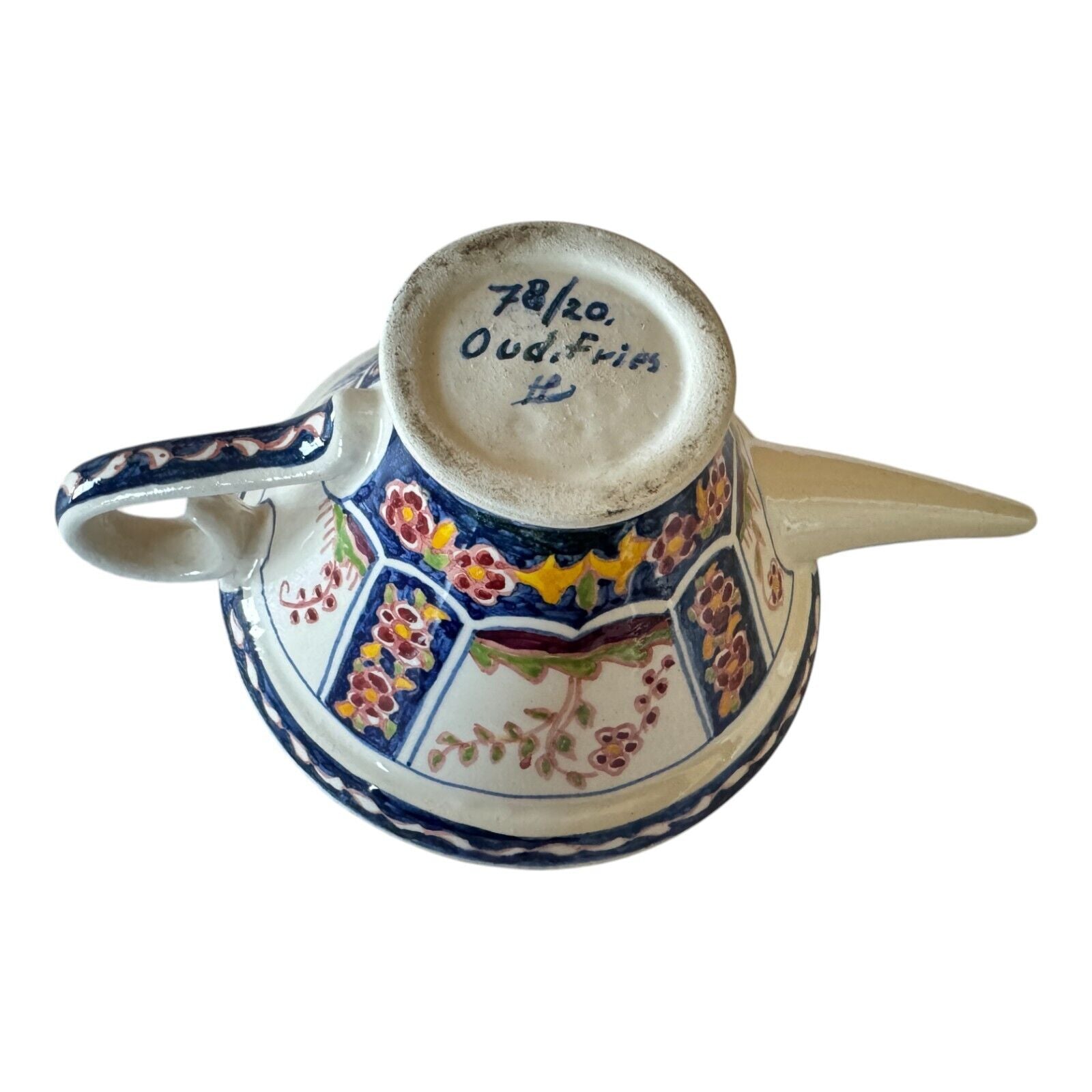 Antique Faience Quimper Pottery Lidded Invalid Feeder