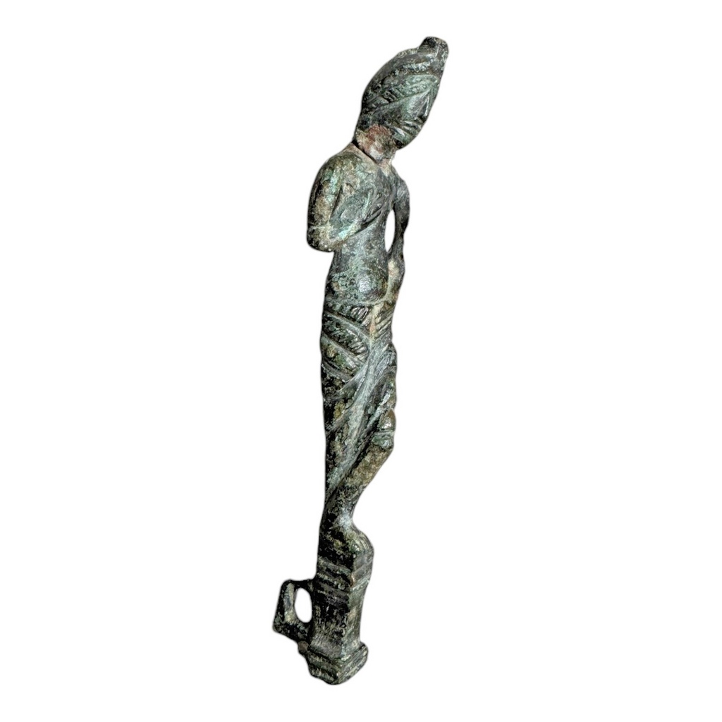 Ancient Collectible Roman Bronze Female Woman Sculpture Figurine Statue Idol