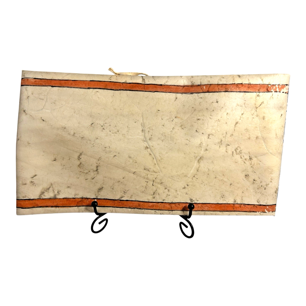 Antique Native American Plains Parfleche Envelope - Geometric Painted Rawhide