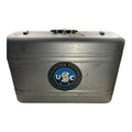 Vintage Halliburton Aluminum Suitcase with Underwater Naval Systems Center Logo