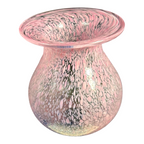 Vintage Kosta Boda Swedish Art Glass Pink Confetti Vase - Signed Ulrica Vallien