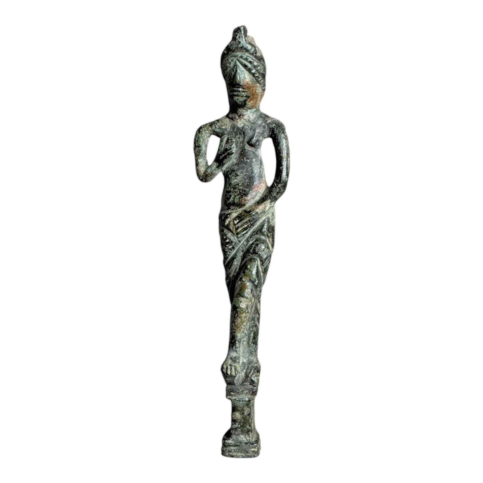 Ancient Collectible Roman Bronze Female Woman Sculpture Figurine Statue Idol