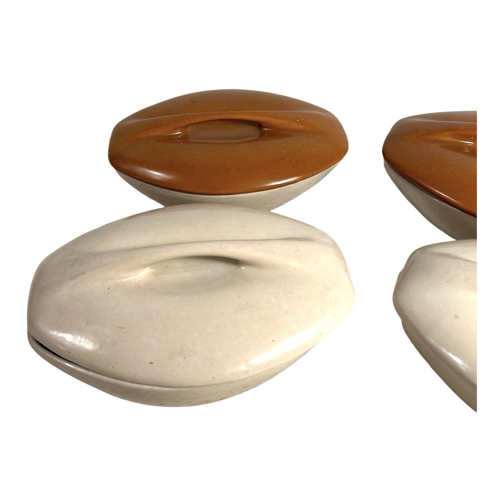 Vintage Roseville Pottery Raymor Covered Bowls - by Ben Siebel - Set of 4