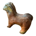 Antique Native American Redware Pottery Ram Figurine
