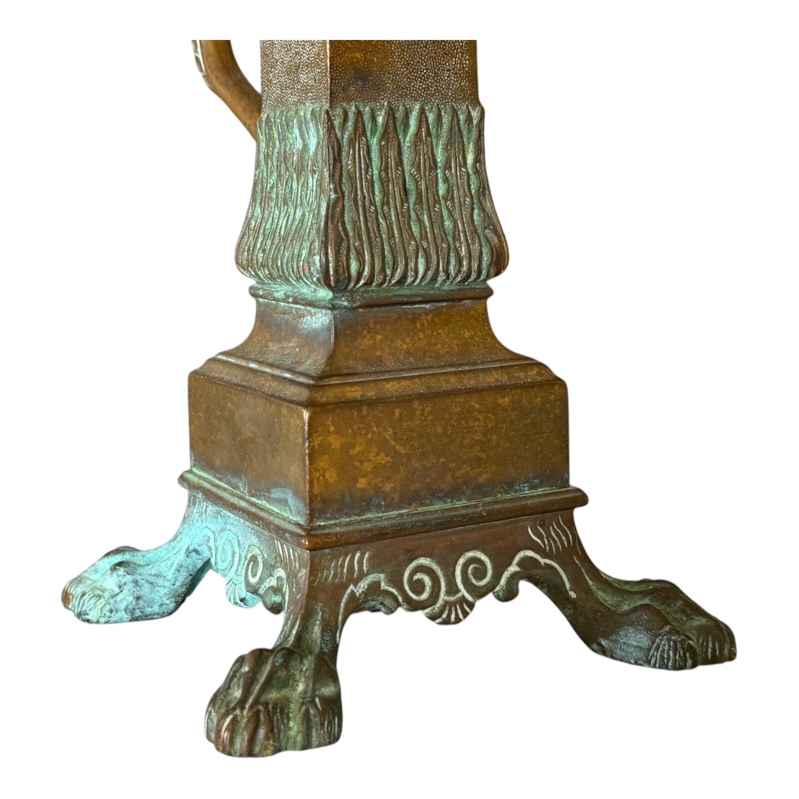 Antique Cast Iron Decorative Ornate Fireplace Andiron - Single
