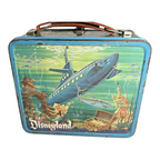 Vintage 1960 Aladdin Disneyland Metal Lunch Box & Thermos Set