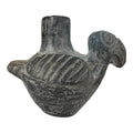 Antique Pre-Columbian Peruvian Chimú Blackware Stirrup-Spout Bird Effigy Vessel