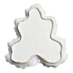 Antique Old Paris Porcelain Leaf Form Serving Dish - Floral Gold Gilt, 16"