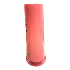 Antique French Painted Floral Opaline Pink Glass Vase