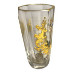 Antique Moser Six-Sided Hand Painted Cordial Glass