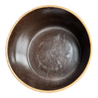 Antique Yellowware Mixing Bowl Brown Slip Glaze Stoneware - Martha Stewart Prop