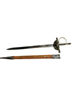 Vintage Toledo Spain Gold Silver Enamel Rapier Dagger Knife Letter Opener