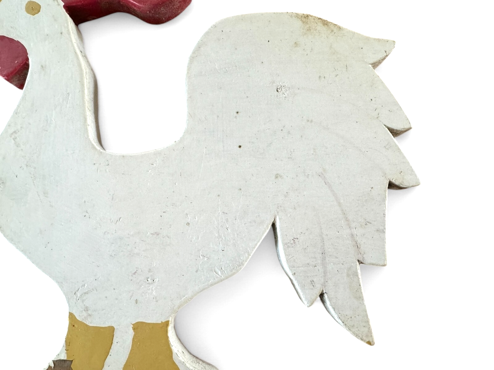 Vintage Primitive Rooster Wall Hanging - Folk Art Farmhouse Country Decor