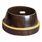 Antique Yellowware Mixing Bowl Brown Slip Glaze Stoneware - Martha Stewart Prop