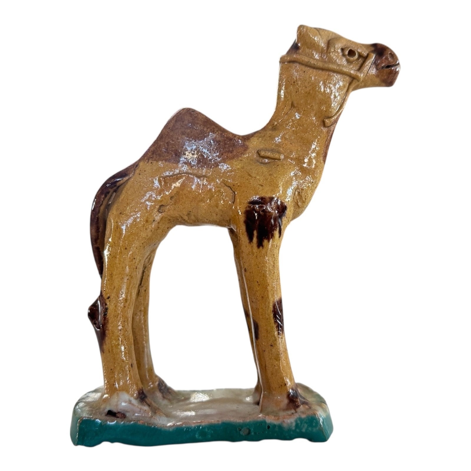 Vintage Studio Folk Art Pottery Camel Figurine Statue