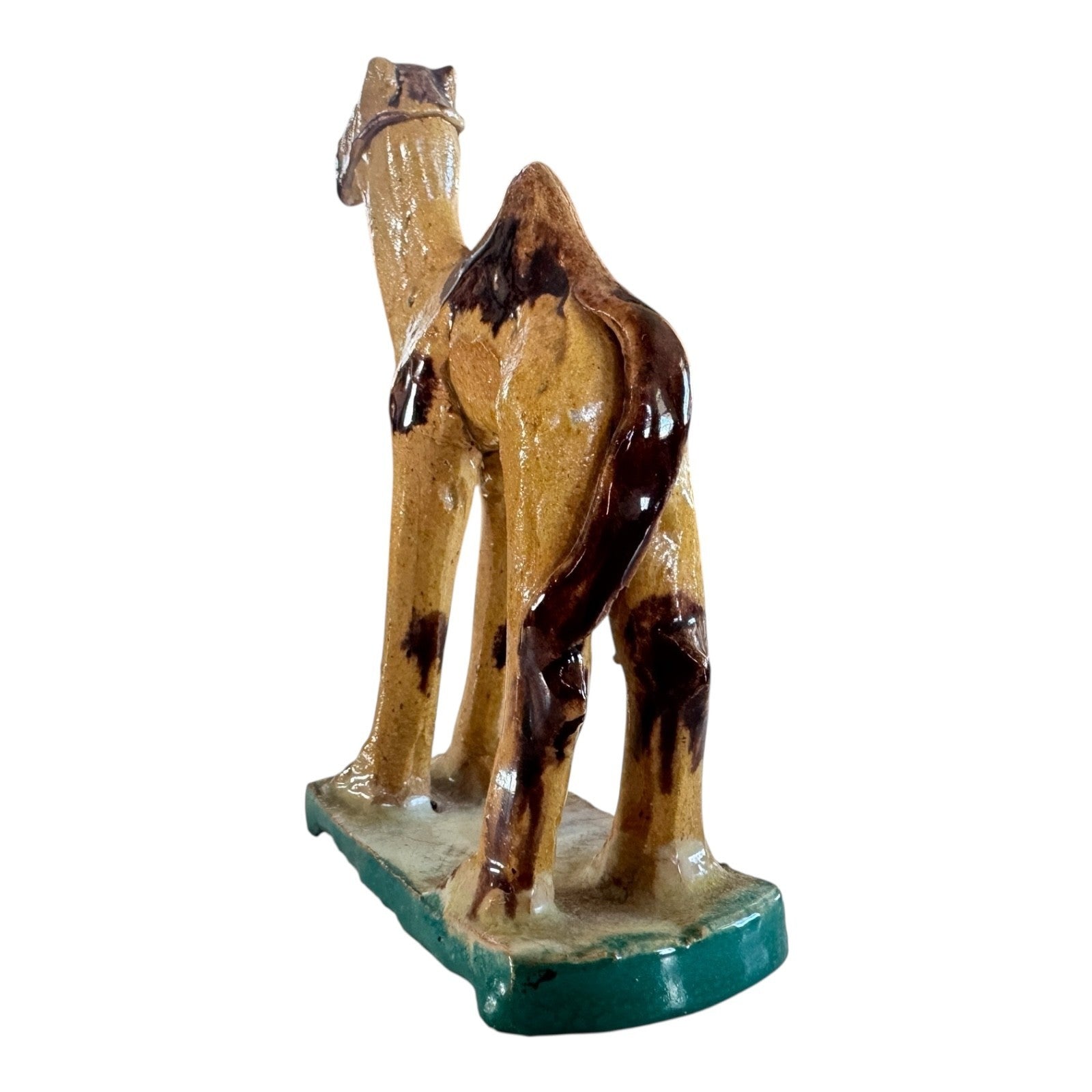 Vintage Studio Folk Art Pottery Camel Figurine Statue