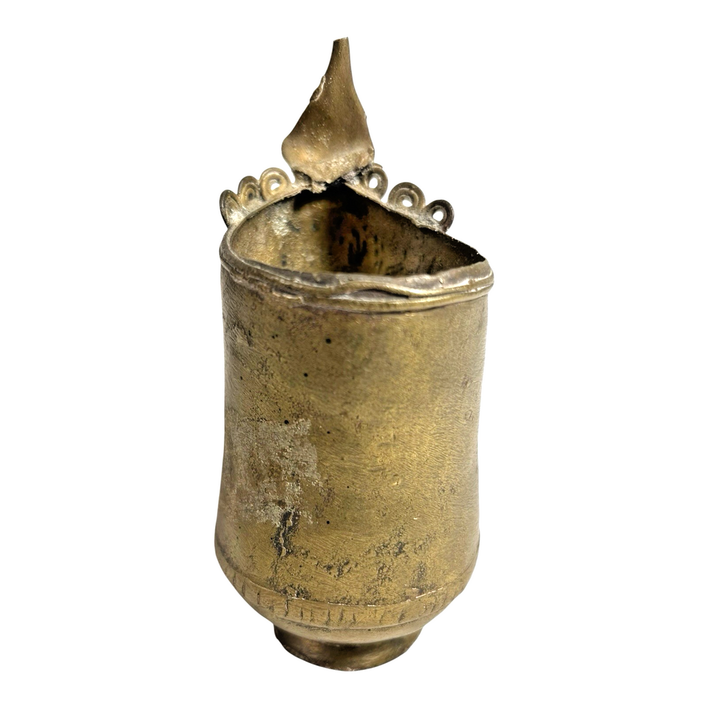 Antique Rare Asian Nepalese Gold Gilt Bronze Ganesha Ritual Cup