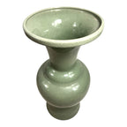 Antique Chinese Qing Dynasty Celadon Crackle Glass Ceramic Vase