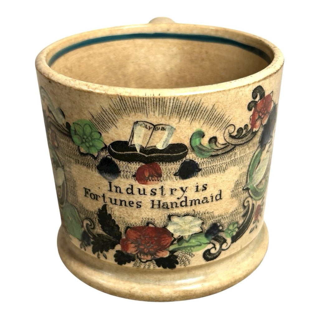 Antique 1800's Staffordshire Childs Nursery Mug
